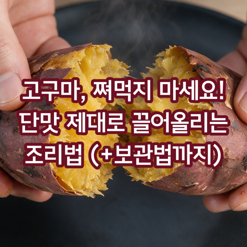 호박고구마, 꿀고구마 쪄먹지 마세요! 단맛 제대로 끌어올리는 조리법 부터 고구마 보관방법....