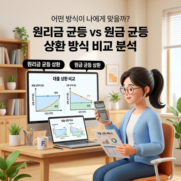 초보자를 위한 대출 관리 및 상환 전략: 상환 방식 비교와 총이자 절감법