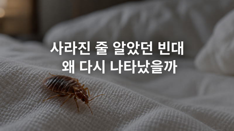 부산 찜질방 빈대 발견｜한국에서 사라진 줄 알았던 빈대는 왜 다시 나타났을까
