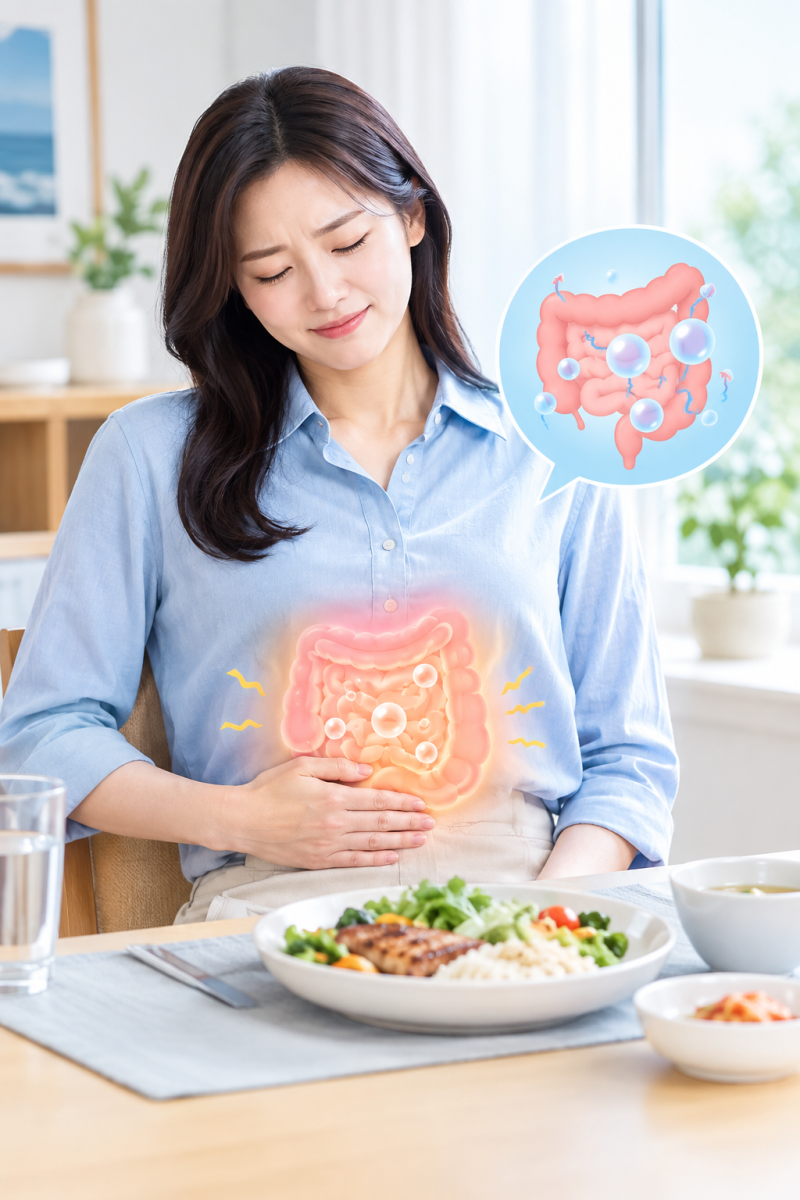 배에 가스가 자주 차는 이유 7가지, 밥만 먹으면 배가 빵빵하다면