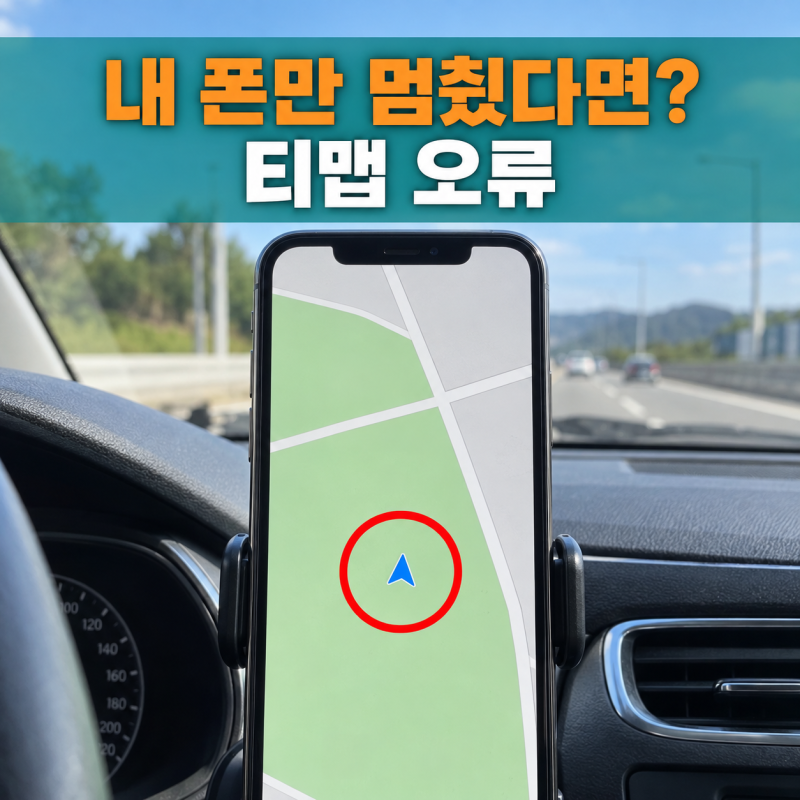티맵 오류 왜 날까? GPS가 안 잡힐 때 확인할 설정 위치