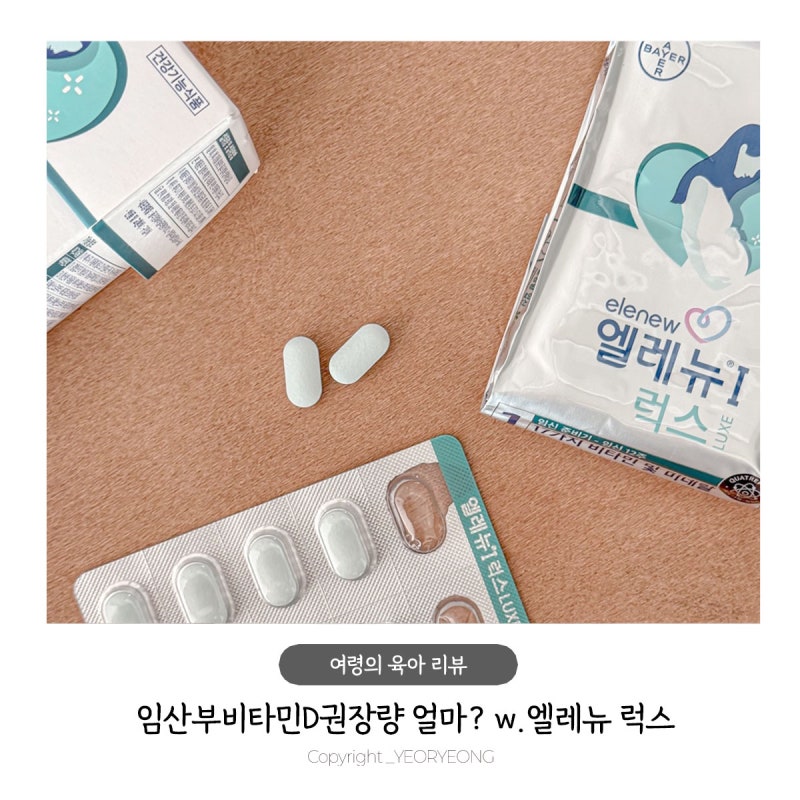 임산부 비타민D 권장량 얼마? 임산부 초기 영양제 간편하게 챙기기 w. 엘레뉴 럭스
