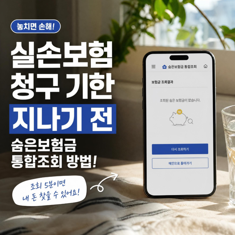 실손보험 청구 기한 지나기 전 숨은보험금 통합조회 방법