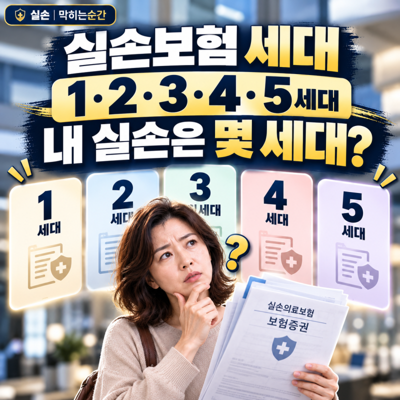 실손보험 세대｜1·2·3·4·5세대, 내 실손은 대체 몇 세대?