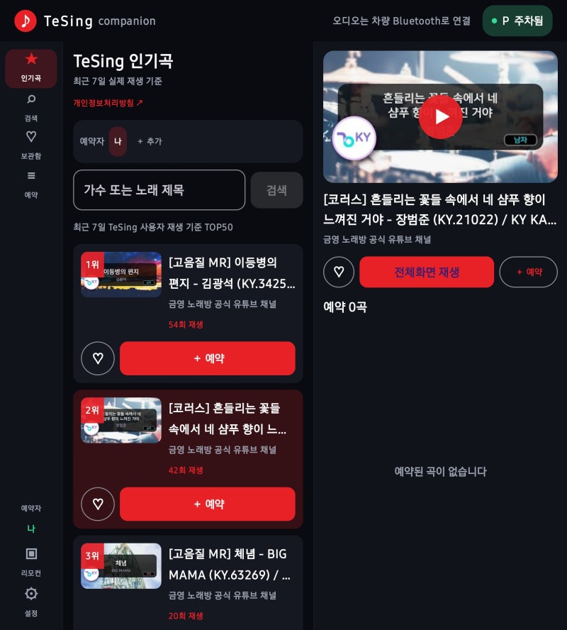개발자 남편이 만든 테슬라 차량용 노래방 "Tesing"