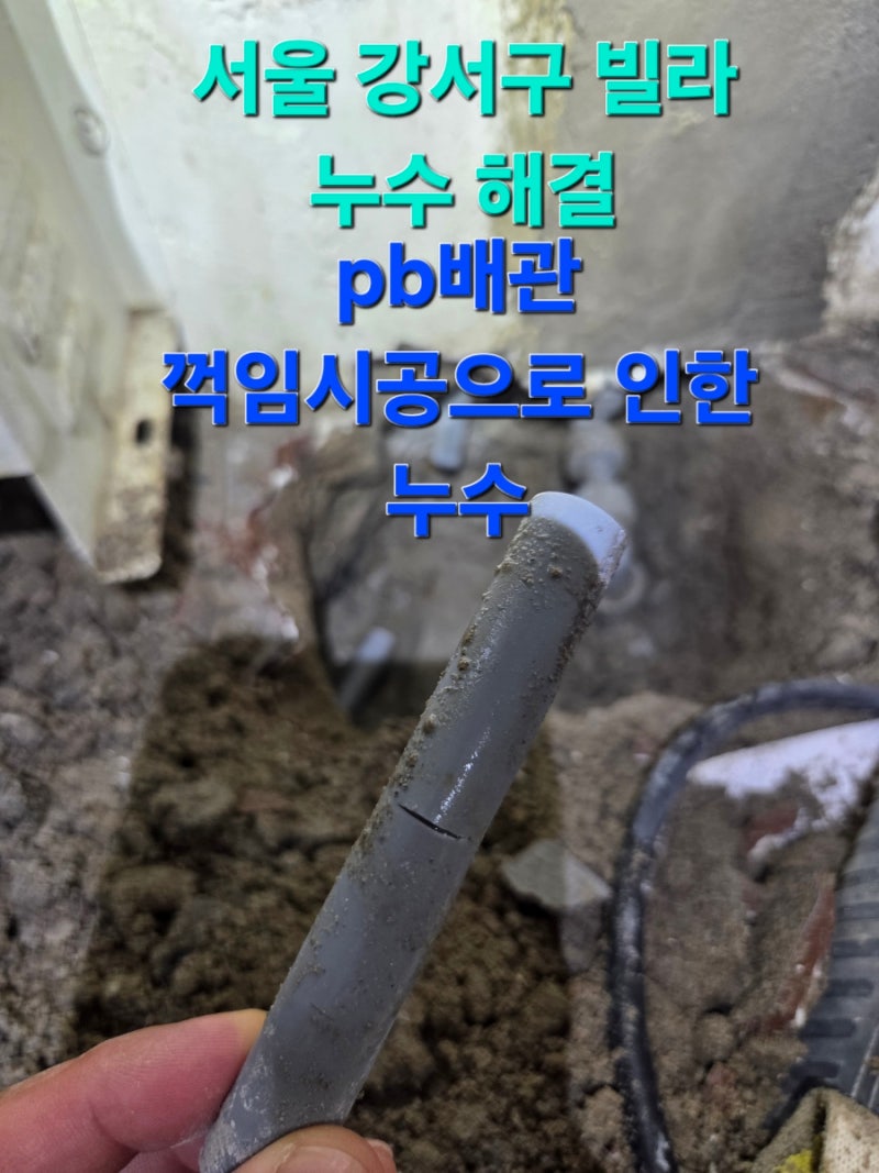서울 강서구 누수 빌라 4층 외벽 물샘, 온수배관 교체로 즉시 해결