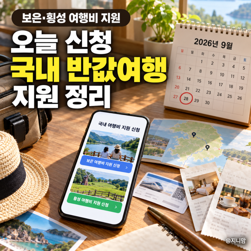 오늘 신청 국내 반값여행 지원 정리