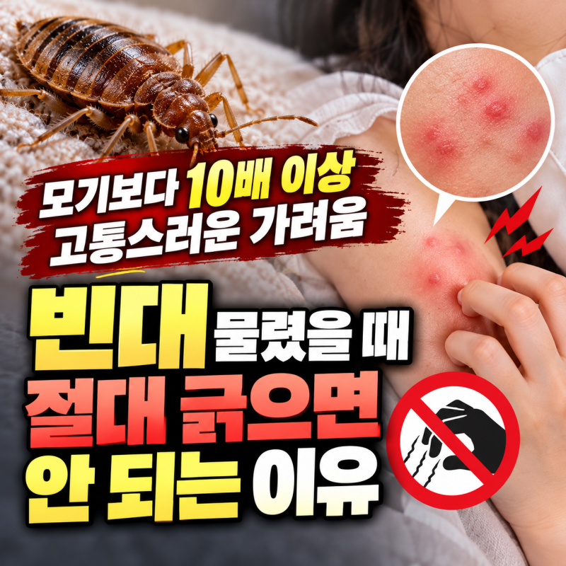 모기에 물린 줄 알았는데 알고 보니 빈대? 베드버그 물린 자국의 결정적 특징