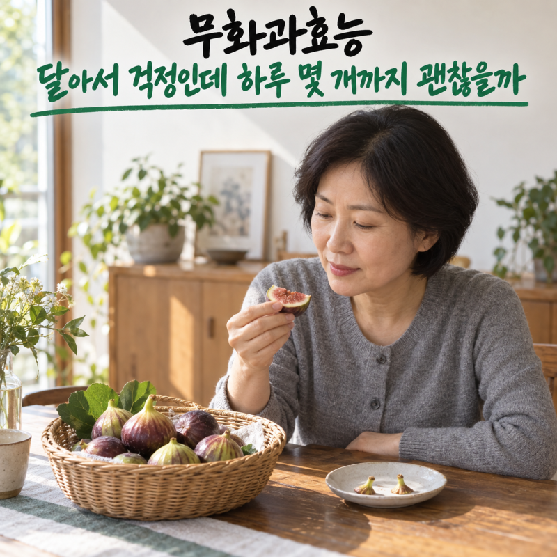 무화과효능, 달아서 걱정인데 하루 몇 개까지 괜찮을까요?