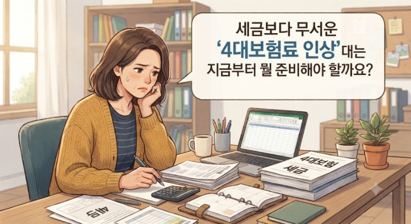 세금보다 무서운 ‘4대보험료 인상’ 40대는 지금부터 뭘 준비해야 할까요?