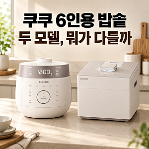 쿠쿠 압력밥솥 6인용 추천 신형에 30만원 더 쓸 이유가 있을까