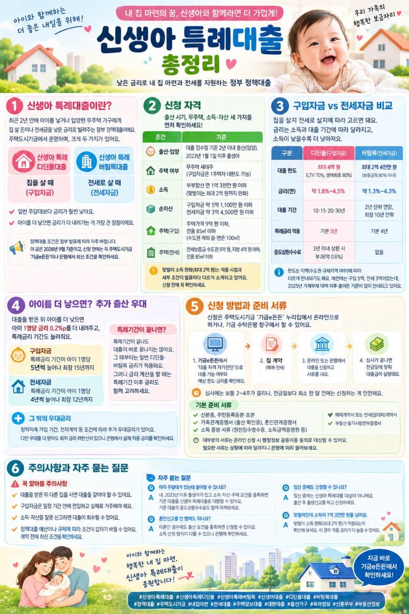 신생아 특례대출 총정리