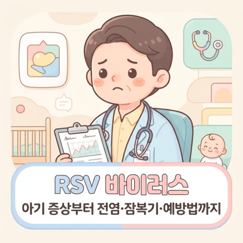 RSV 바이러스｜아기 증상부터 전염·잠복기·예방법까지