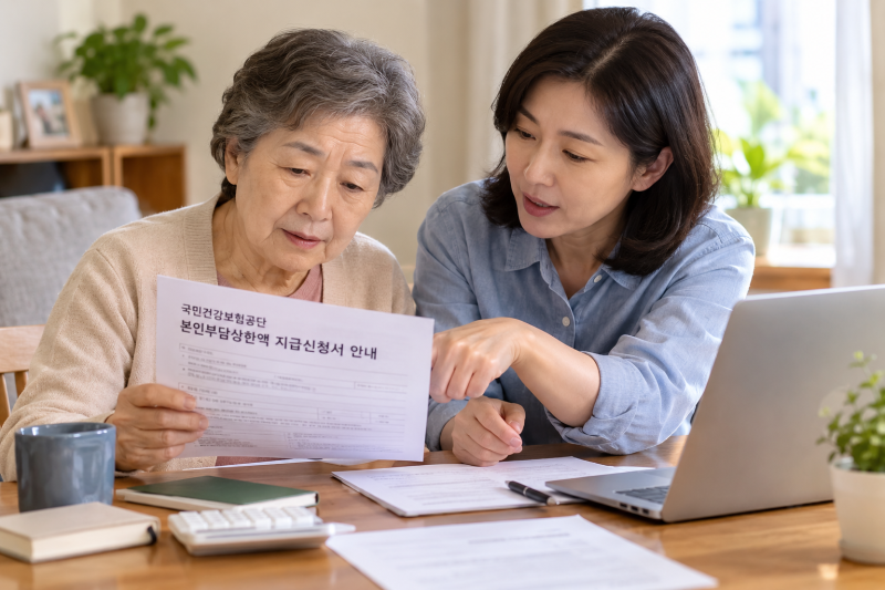 본인부담상한액 대리신청｜부모님 환급금 자녀가 대신? 가족계좌·상속인 조건