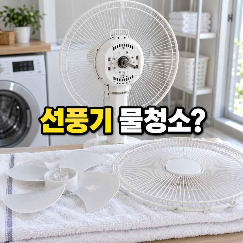 선풍기 물로 씻어도 될까? 날개·안전망·모터 청소와 보관 방법