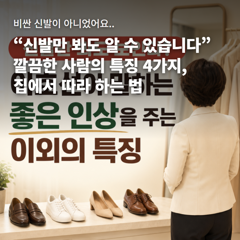 “신발만 봐도 알 수 있습니다” 깔끔한 사람의 특징 4가지 총정리 (+소재별 세척법, 가죽 손....
