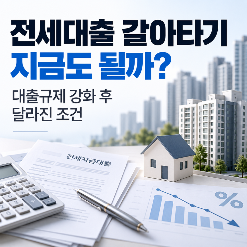 전세대출 갈아타기 지금도 될까? 금리보다 먼저 볼 5가지