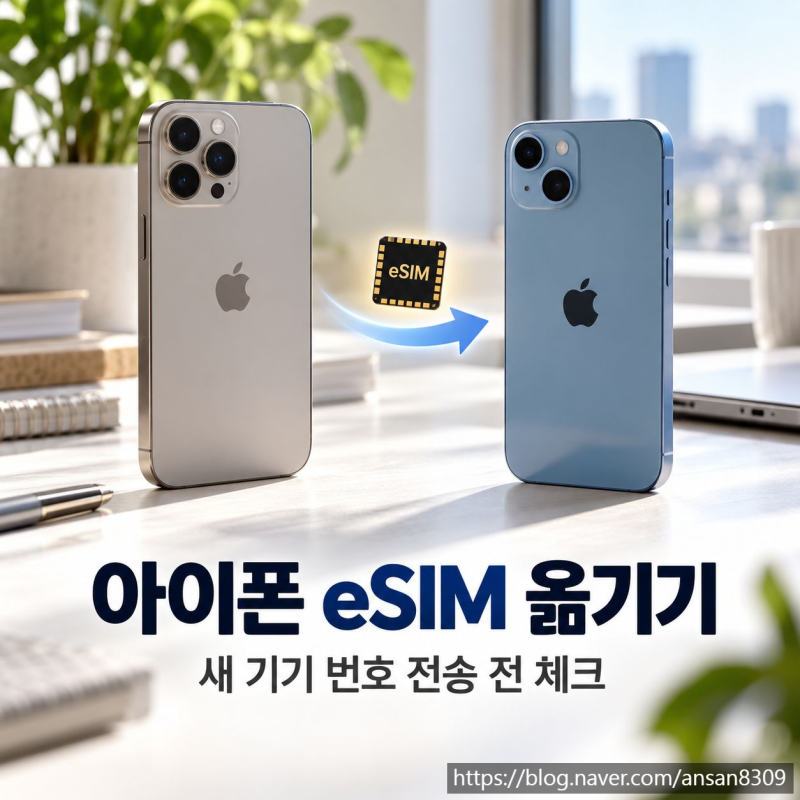 아이폰 eSIM 옮기기, 새 기기로 번호 전송하기 전 체크할 것