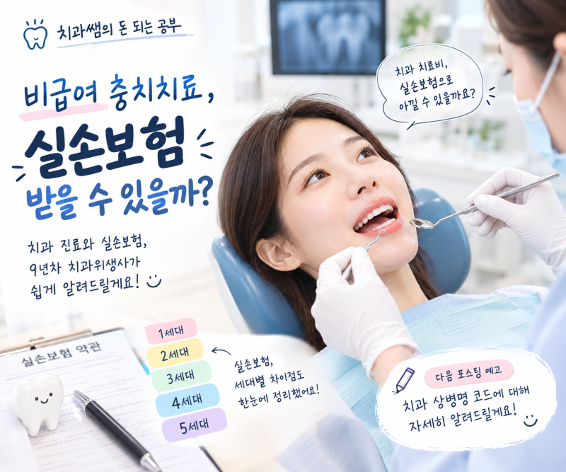 충치치료비, 실비 청구가 안 된다고요?