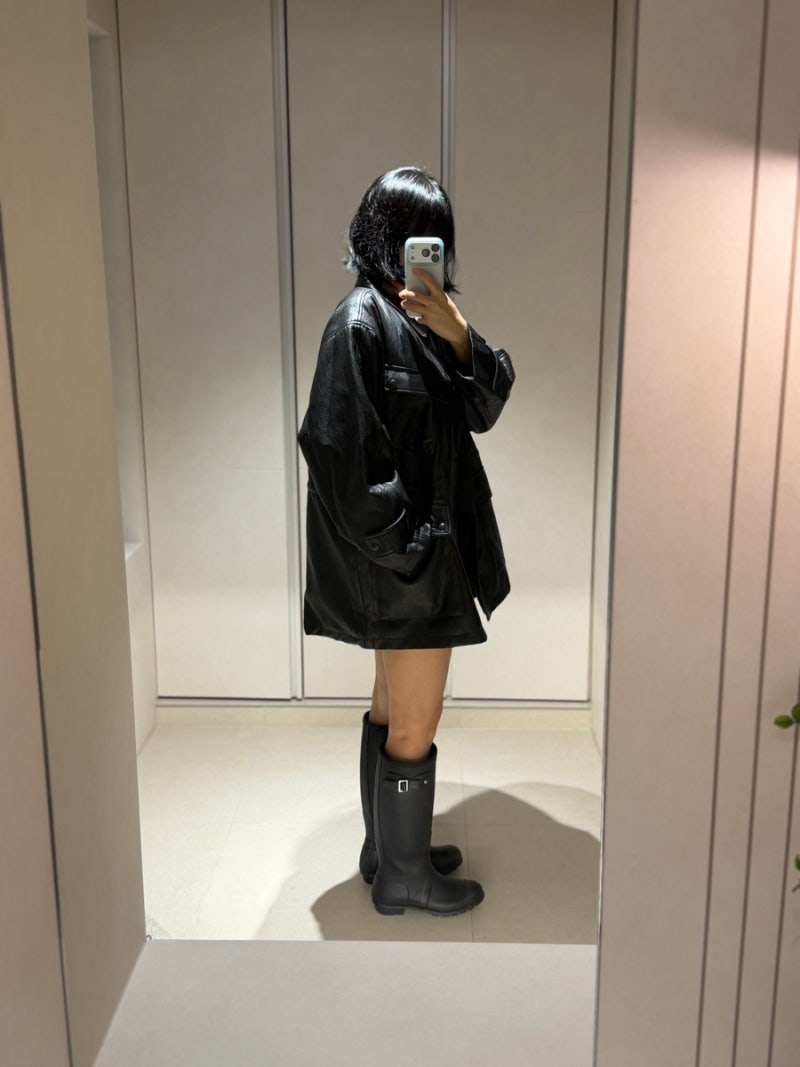 가을엔 역시 레더... 르(Le) 가죽자켓 후기, 무료 교환/반품기준