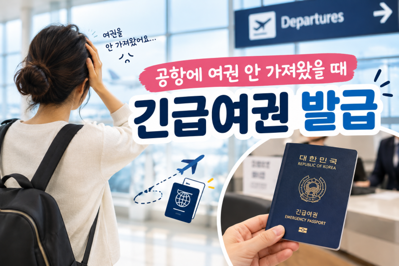 공항에 여권 안 가져왔을 때? 인천공항 긴급여권 발급 방법 총정리