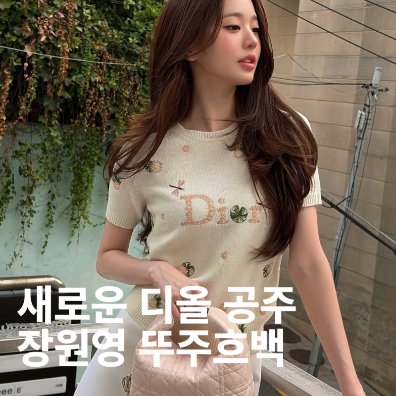 미우미우 공주에서 디올 공주로?장원영 500만원대 디올 뚜주흐 호보백 정보