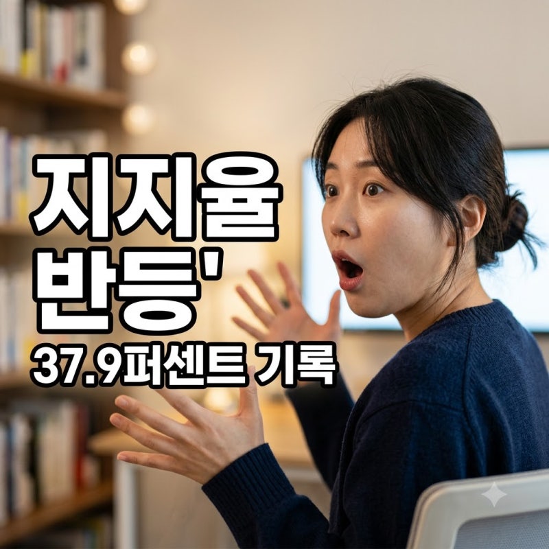 이재명 지지율 37.9프로 반등한 진짜 이유와 여당 지지도 흐름