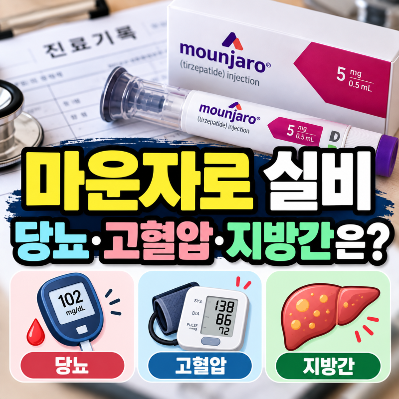 마운자로 실비, 당뇨·고혈압·지방간이면 가능할까?