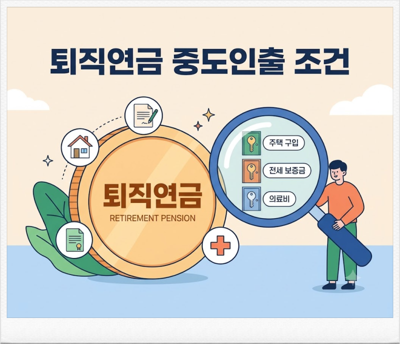 퇴직연금 중도인출 조건, 어떤 사유일 때 가능할까?