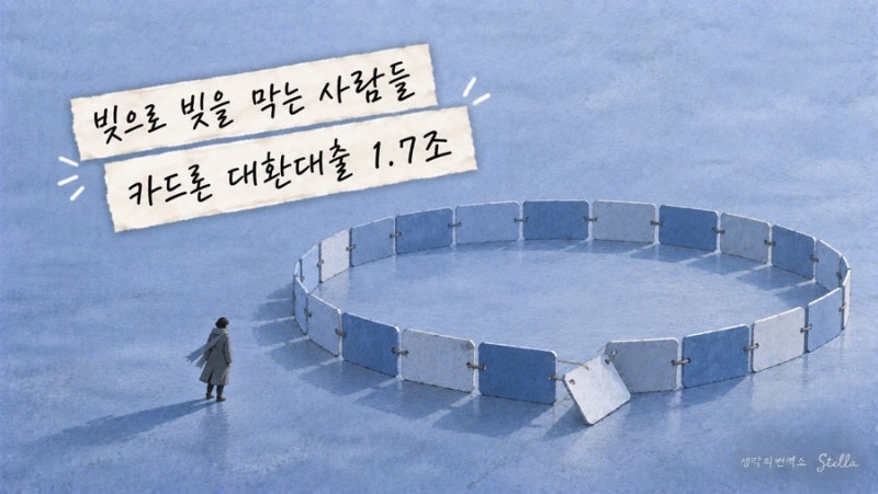 빚으로 빚을 막는 악순환 카드론 대환대출 1.7조 육박의 의미