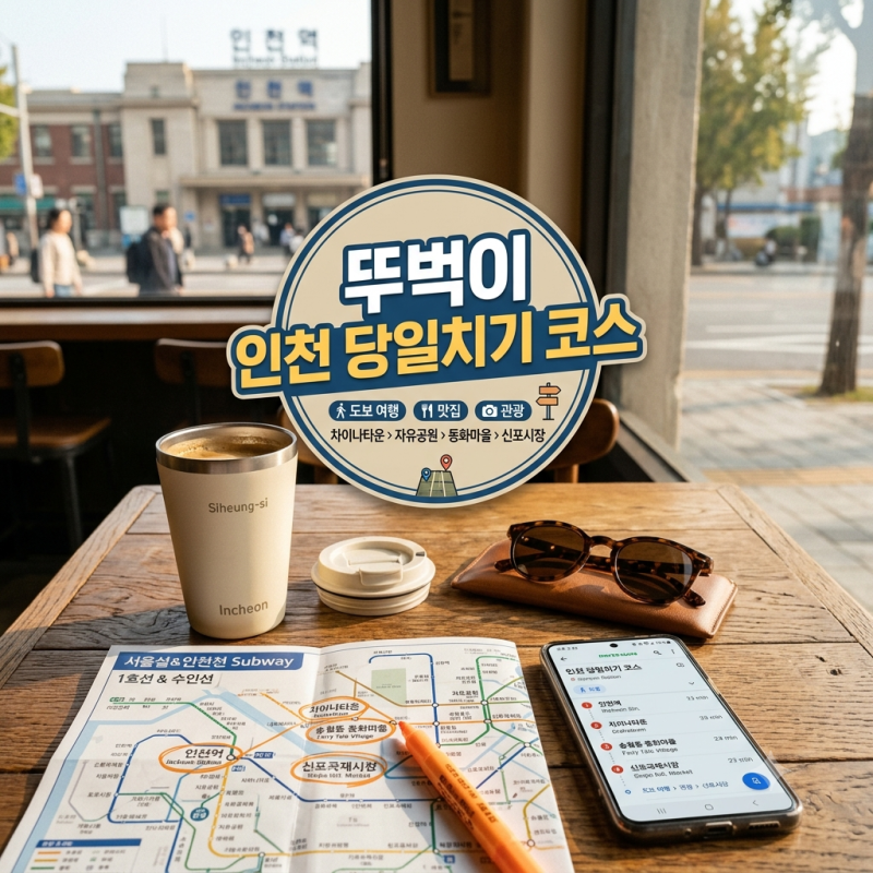 서울근교 뚜벅이 인천 당일치기 여행 주말에 차 없이 어디로 갈까?