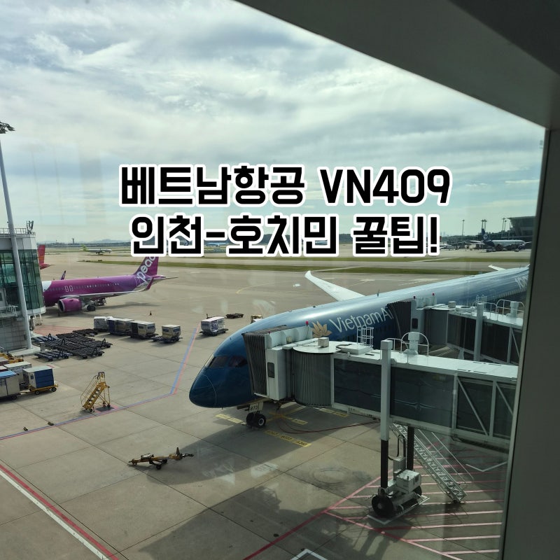 베트남항공 VN409 인천-호치민 꿀팁 총정리 (온라인 체크인, 수하물, 기내식, 대한항공 마일리....