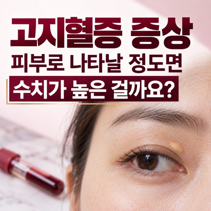 고지혈증 증상, 피부로 나타날 정도면 수치가 높은 걸까요?