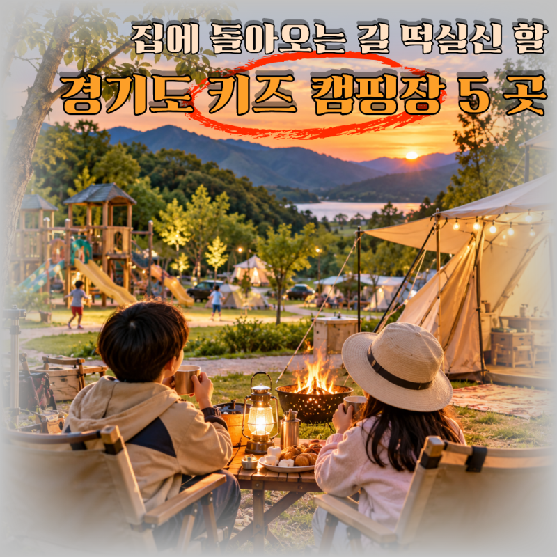 아이 신나고 부모는 편한 곳, 경기도 키즈캠핑장 5곳 골라봤어요