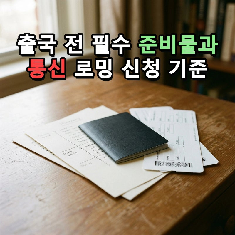 해외여행 준비물 체크리스트 어떻게 챙겨야 할까? 6가지 필수품과 해외여행시 휴대폰 로밍 ....