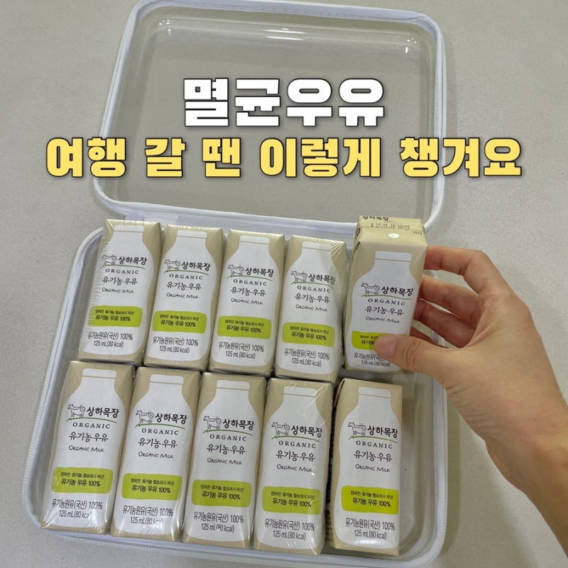 멸균우유 케이스 | 아기랑 여행갈 때 우유 찌그러짐 없이 챙기는 법