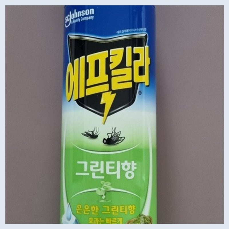 에프킬라 모기 스프레이 에어로졸 그린티향 사용 후기, 모기약의 품격을 높인 향긋한 작별 ....