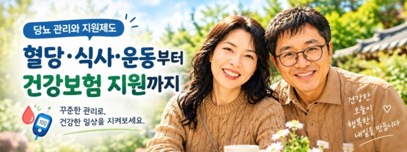 당뇨 관리와 지원제도｜혈당·식사·운동부터 건강보험 지원까지