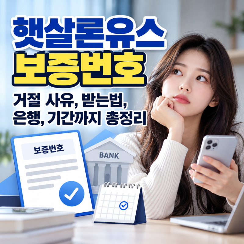 햇살론유스 보증번호 받는법, 거절 사유부터 은행·기간까지 총정리