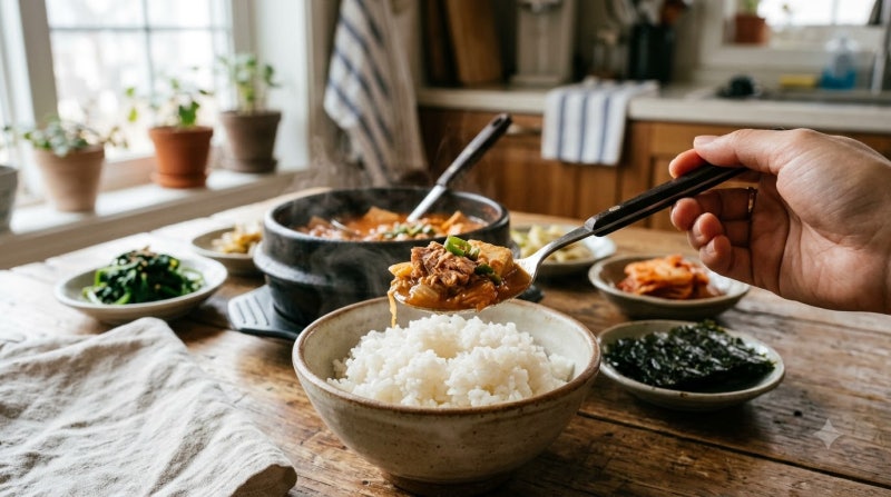 진국이 따로 없는 참치김치찌개 레시피, 김치 볶는 시간과 양념 비법