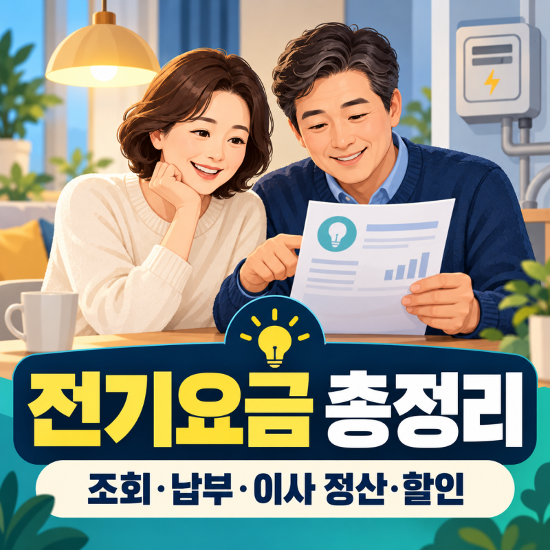 전기요금 조회·납부부터 이사 정산까지, 2026년 할인·캐시백 확인법