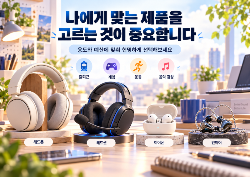 2026 헤드폰·헤드셋·이어폰 추천 2부｜용도별 브랜드별 구매 가이드