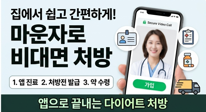 마운자로 비대면 처방받는 법: 어플 진료부터 배송·수령까지 상세 경로 정리