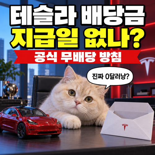 테슬라 배당금 있나요? 지급일이 없는 이유