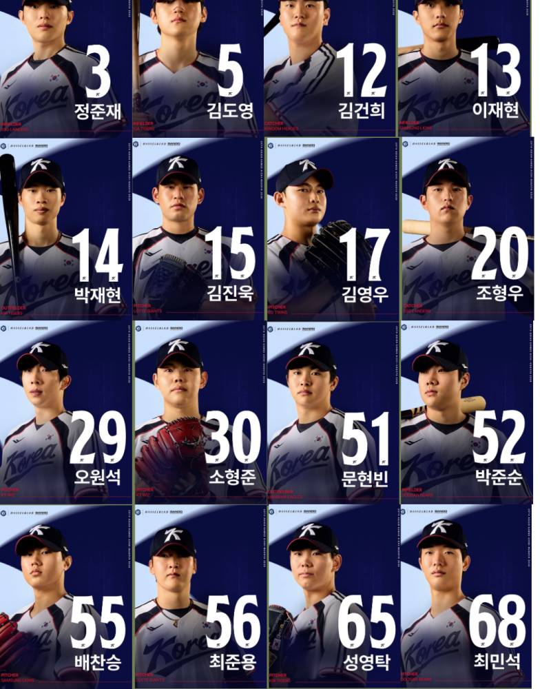 아시안게임 야구 5연패 도전, 결국 금메달! 김도영부터 군면제 16명!