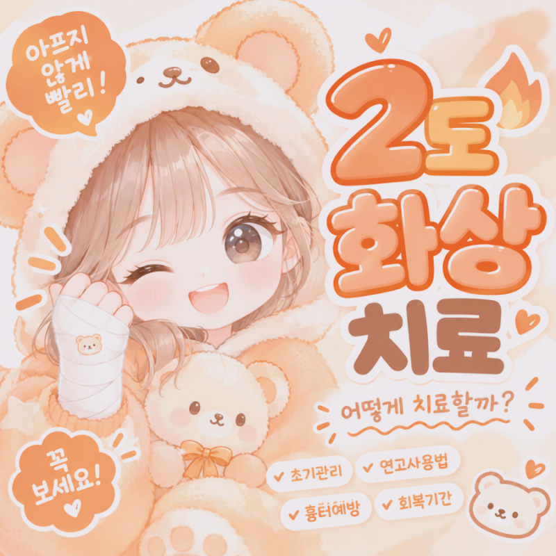 2도 화상 치료, 물집 터뜨려도 될까? 뜨거운 물에 데였을 때 응급처치