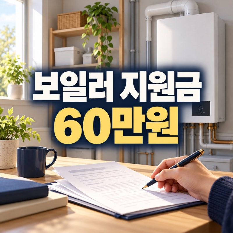 2026 취약계층 친환경 보일러 설치 지원금 신청 자격 60만원 혜택 총정리