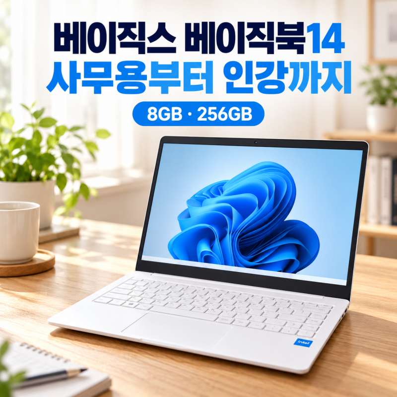 베이직스 베이직북14 사무용 인강용 14인치 노트북으로 눈길 가는 이유
