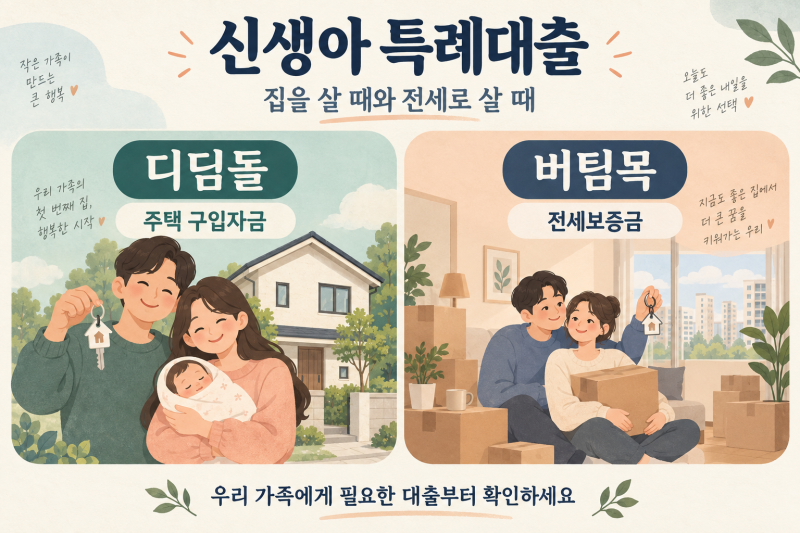 2026 신생아 특례대출 조건·한도·금리 총정리, 모르면 손해