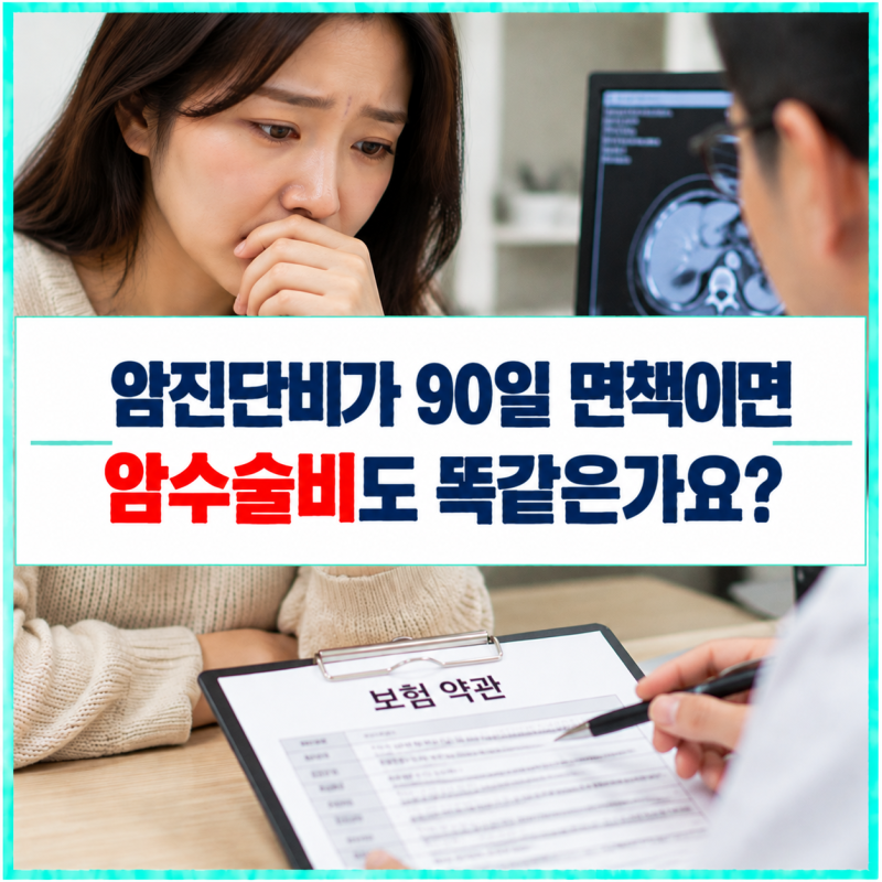 암진단비·암수술비·암주요치료비, 면책·감액기간은 모두 같을까?